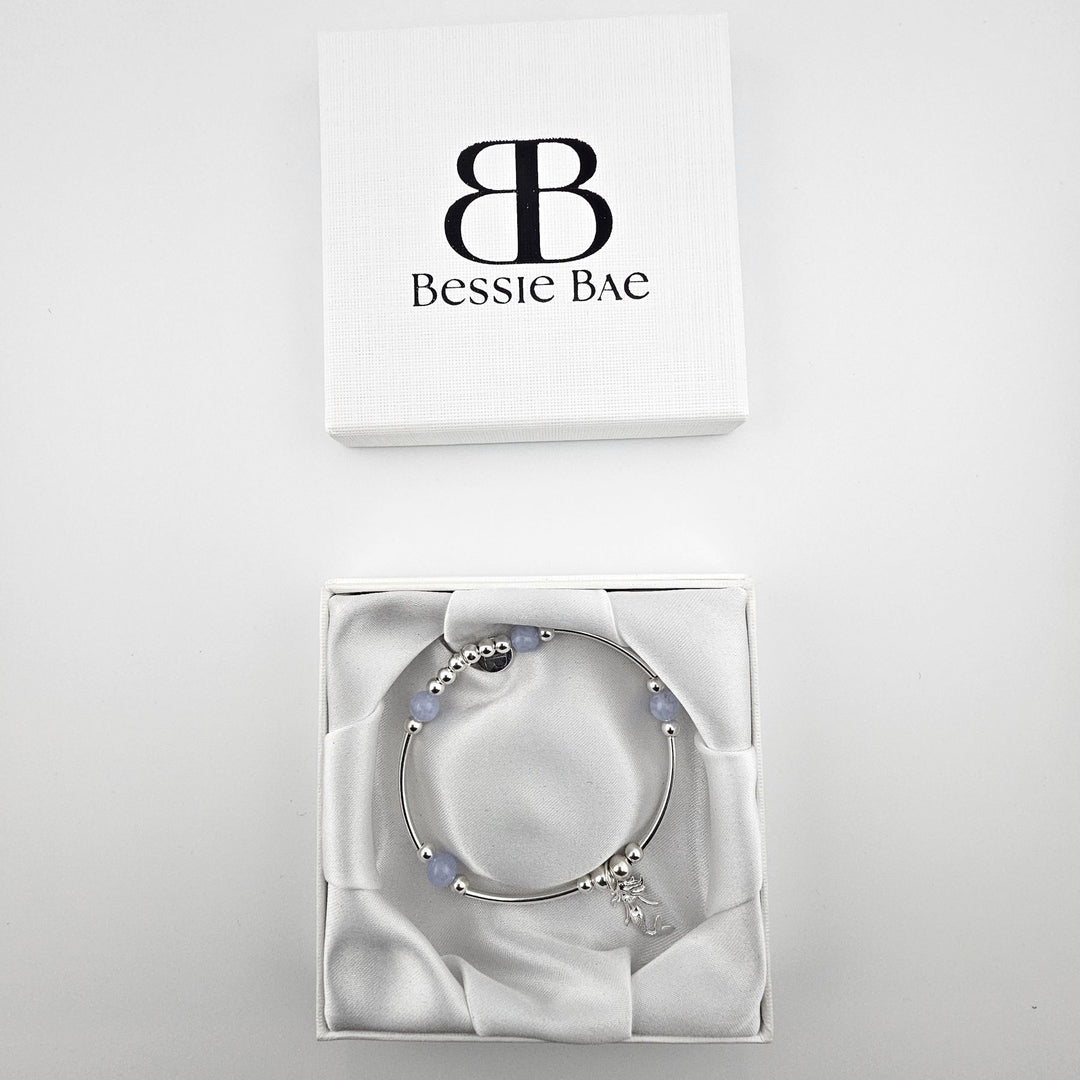 Bessie Bae mermaid bracelet with packaging.
