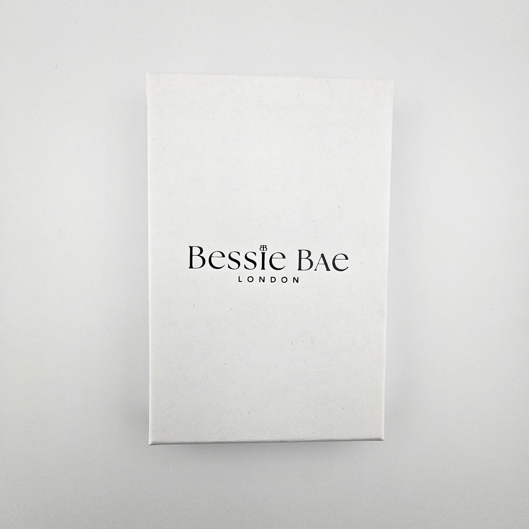 Bessie Bae jewellery box for gifting sterling silver necklaces.