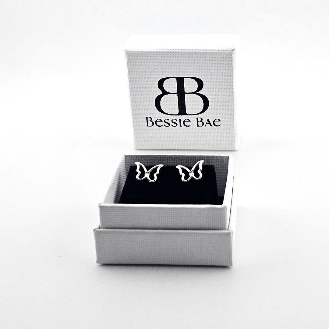 925 silver butterfly earrings UK.