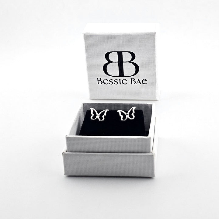 925 silver butterfly earrings UK.