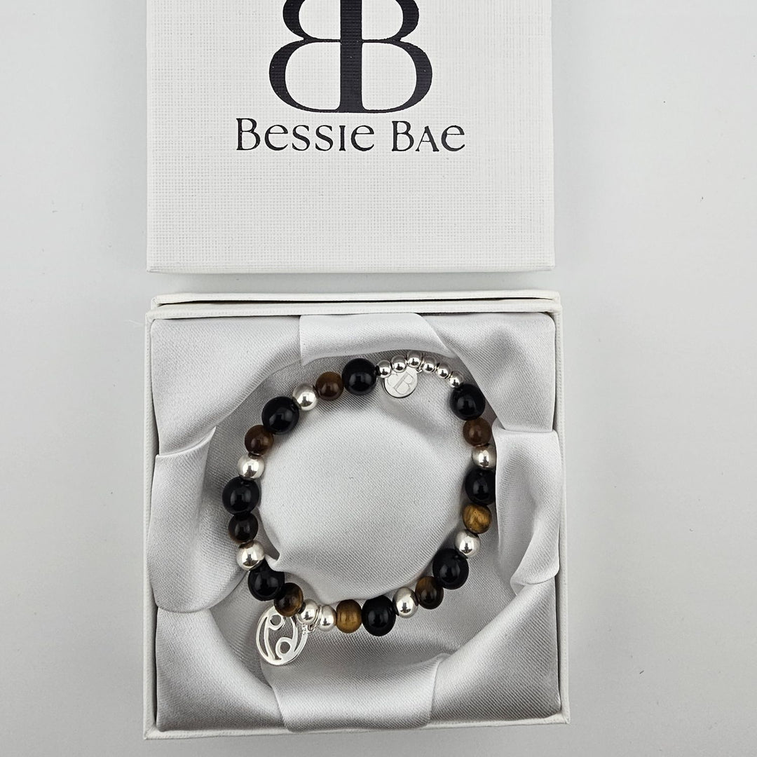 Astrology jewellery – Cancer charm gemstone bracelet UK.
