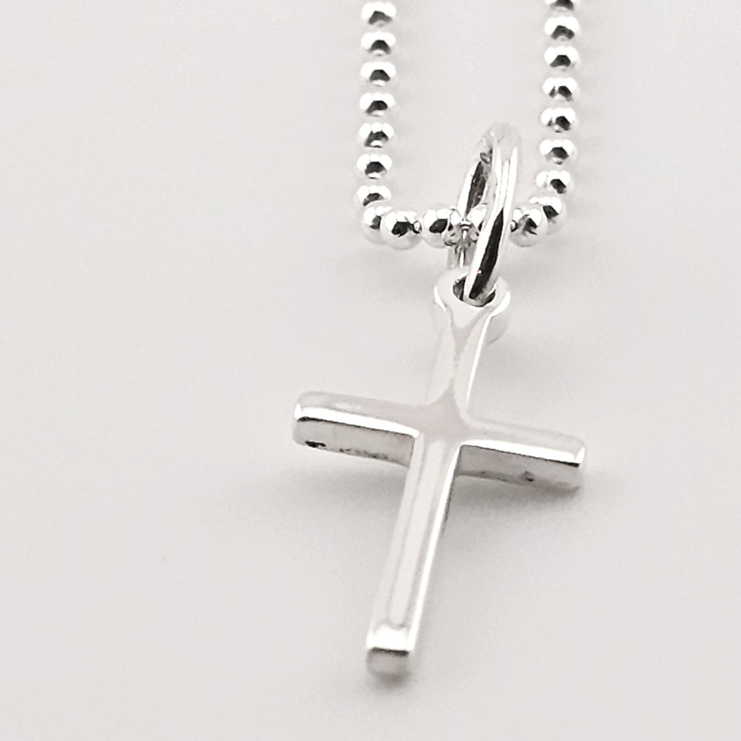 925 silver cross necklace, religious faith pendant gift for men and women.