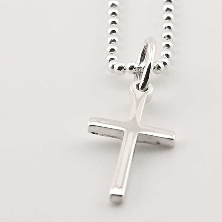 925 silver cross necklace, religious faith pendant gift for men and women.
