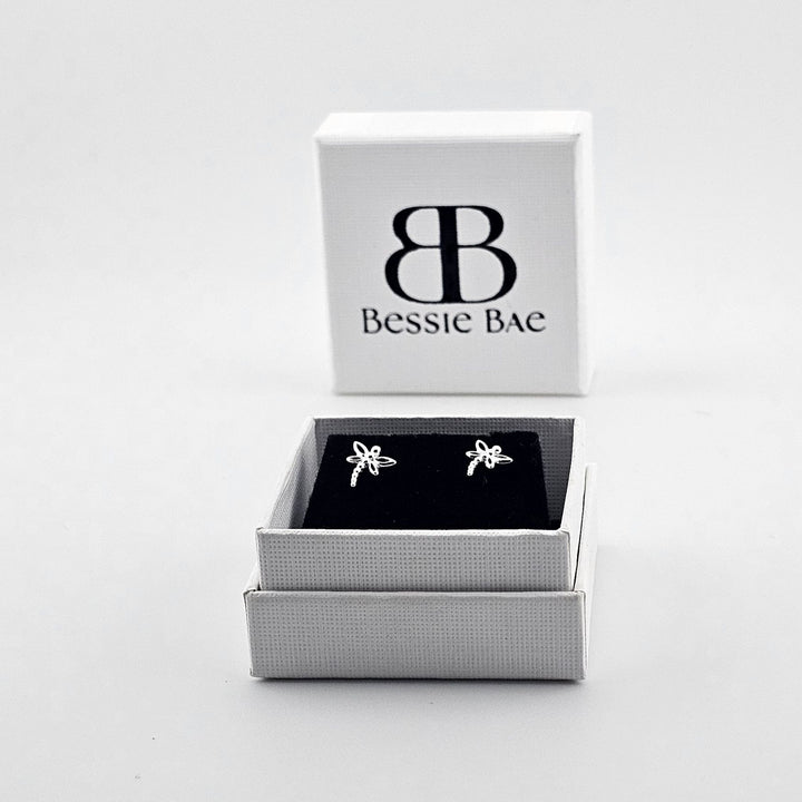 925 silver dragonfly earrings UK.