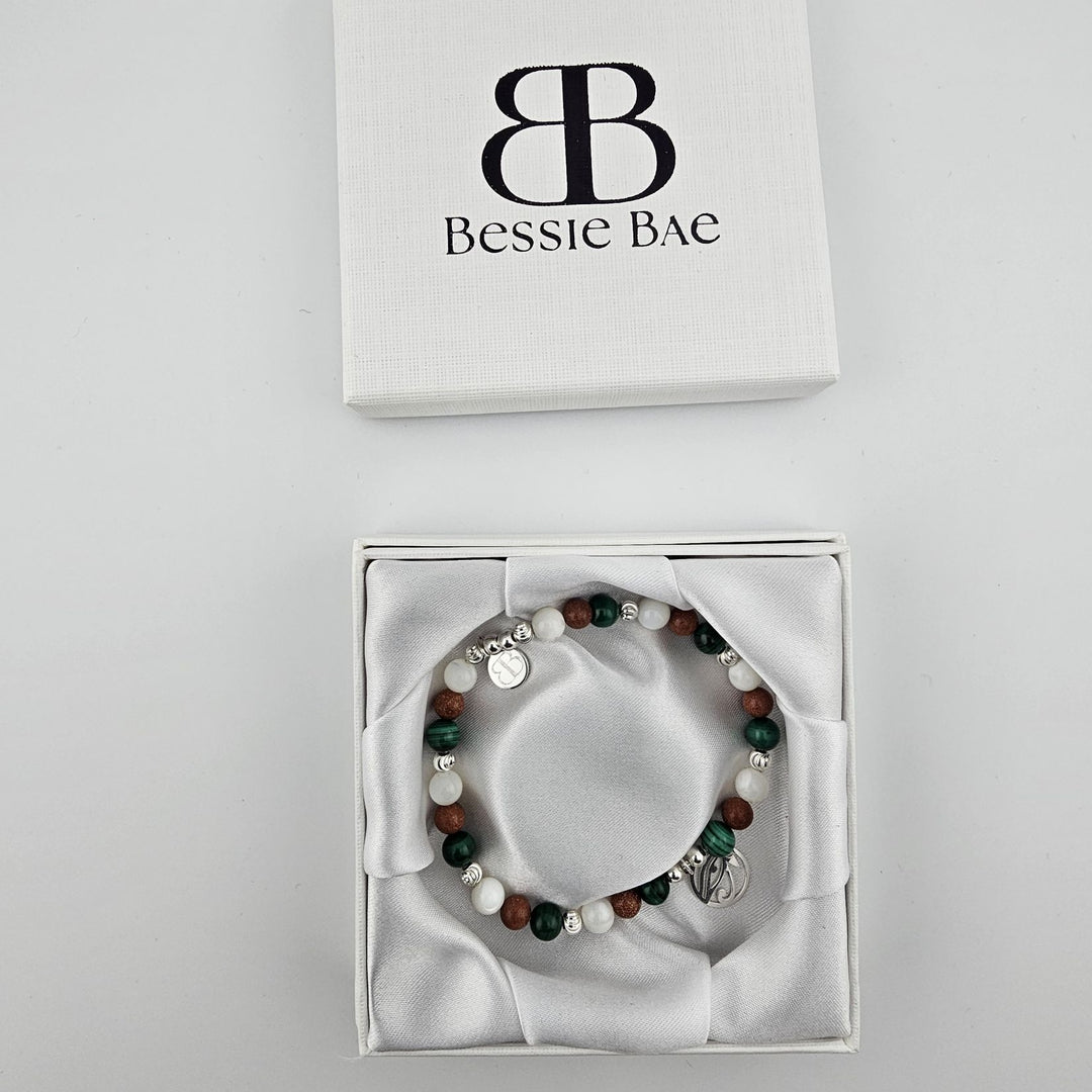 Spiritual jewellery with sterling silver beads and protective gemstones.