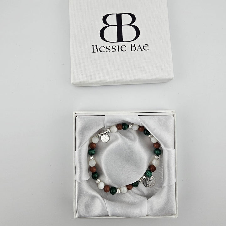 Spiritual jewellery with sterling silver beads and protective gemstones.